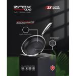 Zinox 24 سممقلاية زينوكس كلاد تكنولوجيا ثلاثية الطبقات بتضمن توزيع حراري مثالي وكفاءة أعلى في الطهي سطح مزود بنمط سداسي . مدعوم بضمان لمدة 3 سنوات.