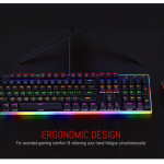 REDRAGON K577R Kali Gaming Mechanical Keyboard - Red Switches (Black)