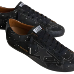 Golden Goose True-Star in black suede with Swarovski crystals