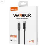 Recci RS12CL 20W Fast Charging Type-C To Lightning PD Cable 2M