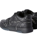 OFF-WHITE Out Of Office OOO low Tops Sartorial Stitching Black