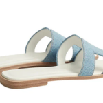 Hermes Oran Sandal Bleu/Clair