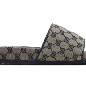 Gucci GG Slide Sandal 'Beige Blue Monogram'