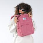 Pink Corduroy Backpack