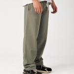 Khaki Straight Sweatpants