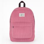 Pink Corduroy Backpack