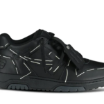 OFF-WHITE Out Of Office OOO low Tops Sartorial Stitching Black