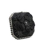 Camellia Floral Crystal-Embellished Evening Bag VS-63