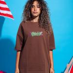 Brown Blessed Oversized T-Shirt