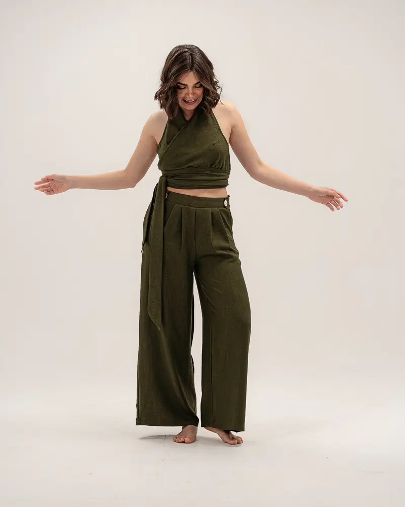 Olive – Linen Pants