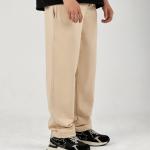 Beige Straight Sweatpants