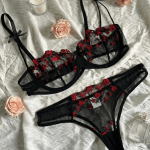Rose Desire Lace Lingerie Set