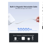 Joyroom JR-TCL06 67W Fast Charger with Built-in Retractable Cable