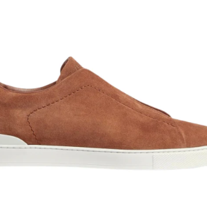 ZEGNA TOBACCO SUEDE TRIPLE STITCH™ SNEAKERS