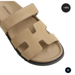 Hermes Chypre Sandal Beige Suede