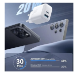 Joyroom JR-TCF21EU 20W A+C Dual-Port Charger, White