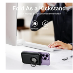 Joyroom JR-W050 20W Magnetic Suction Ring Holder Wireless Charging Power Bank 10000mAh