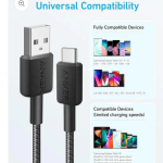 ANKER 322 USB-C to USB-A Cable (3ft/0.9m)
