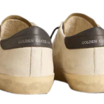 Golden goose Super-Star in nappa leather with light blue suede star and gray leather heel tab