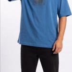 Blue Oversized Stress T-Shirt