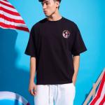 Black No Stress Oversized T-Shirt