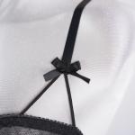 Sheer Lace Stitching Seductive See-Through Bodysuit