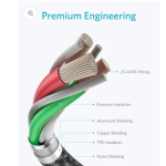 Anker USB-C to USB A 2.0 cable (6ft/1.8m)