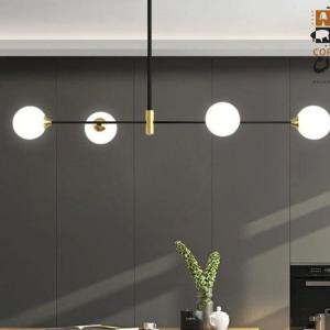 Steel ceiling lamp Black& Gold- 120cmx150cm
