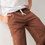 Brown Straight Sweatpants