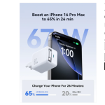 Joyroom JR-TCL06 67W Fast Charger with Built-in Retractable Cable