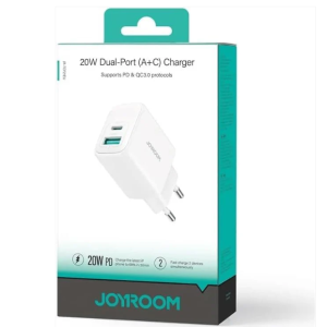 Joyroom JR-TCF21EU 20W A+C Dual-Port Charger, White