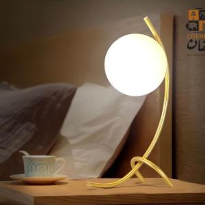Table Lamp Glass & Steel 024485
