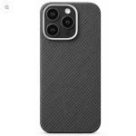 iPhone 16 Pro Max Case, Ultra-Thin, Black/Grey Will Design, Premium Woven Protection
