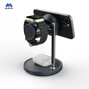 Majentik 3-in-1 Magnetic Wireless Charging Stand 25W with Cooling Fan