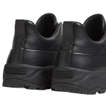 Zegna - Triple Stitch Monte Grained Calf Leather Black Slip On Sneakers