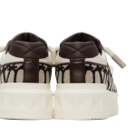 VALENTINO GARAVANI Off-White & Brown One Stud XL Sneakers