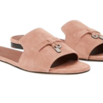 Loropiana Summer Charms Sandal Suede Goatskin Precious Rose