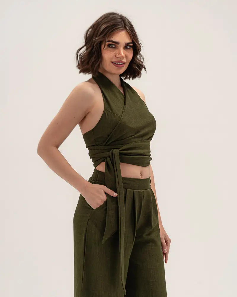 Olive – Linen Pants