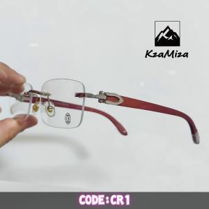 فريم نظر كارتيه فرست كوبي ذراع خشب * (ذهبي / فضي ) CR 1