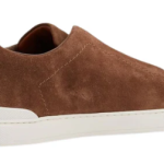 Zegna Suede Low-Top Sneakers – Light Brown Calf Suede/Leath