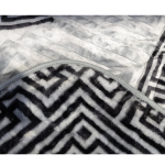 Light Blanket Printed French Design (Grey), 1.7KG