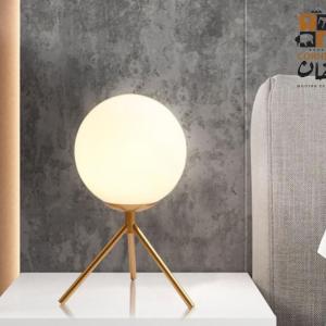 Table Lamp Glass & Steel 012548
