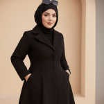 بالطو طويل جوخ في ليكرا 0115