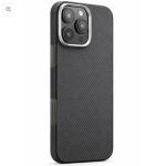 iPhone 16 Pro Max Case, Ultra-Thin, Black/Grey Will Design, Premium Woven Protection