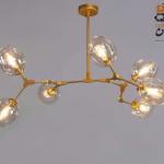 Ceiling Lamp Gold-80x40cm