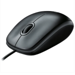 Logitechآ® Corded Mouse B100 - Business - USB - BLACK" )