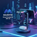 Majentik 3-in-1 Magnetic Wireless Charging Stand 25W with Cooling Fan