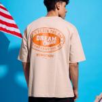 Beige Dream Chaser Oversized T-Shirt