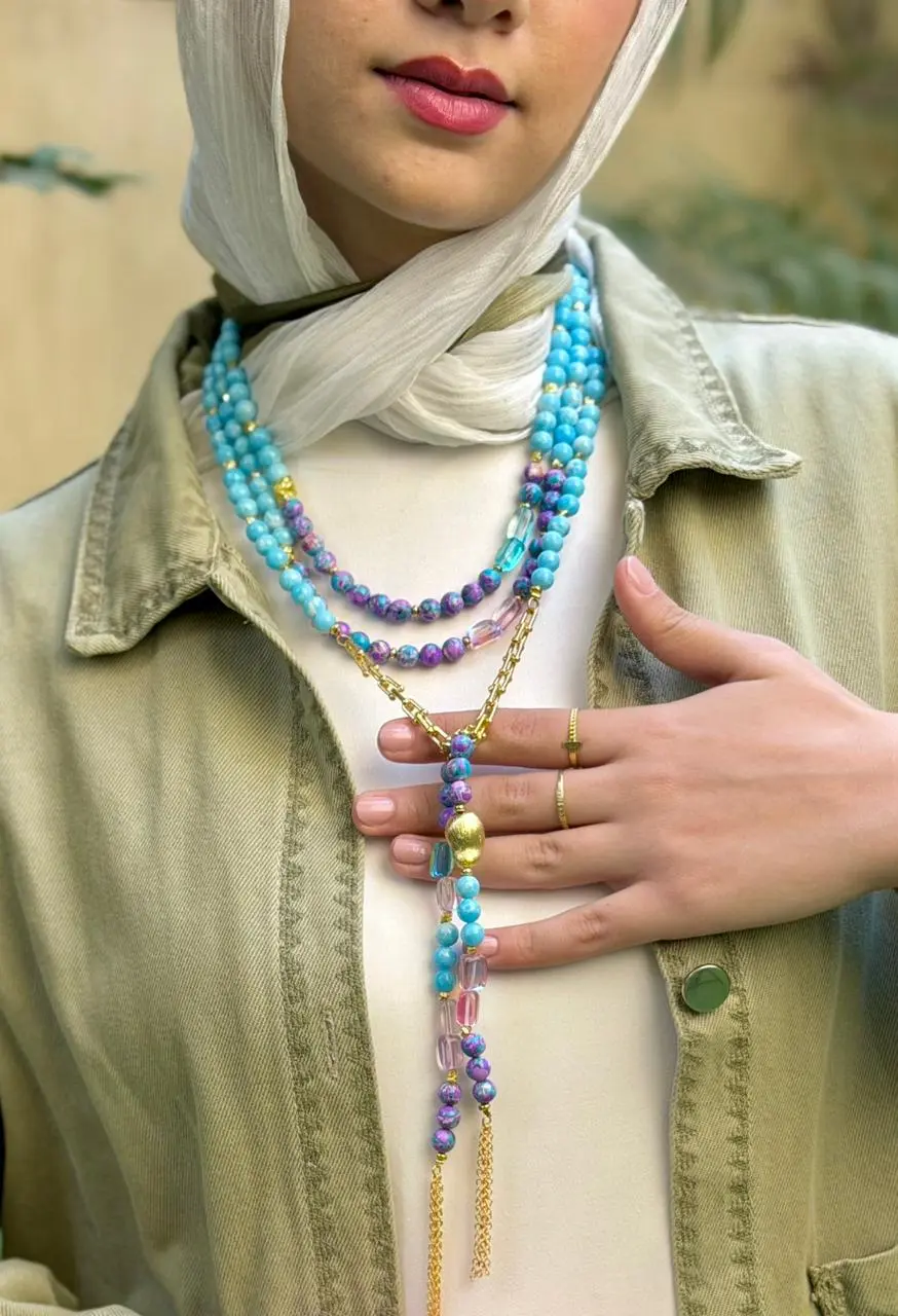 Celestial Turquoise Layered Strand