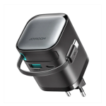 JOYROOM JR-TCL02 GaN 65W Charger with Retractable Cable